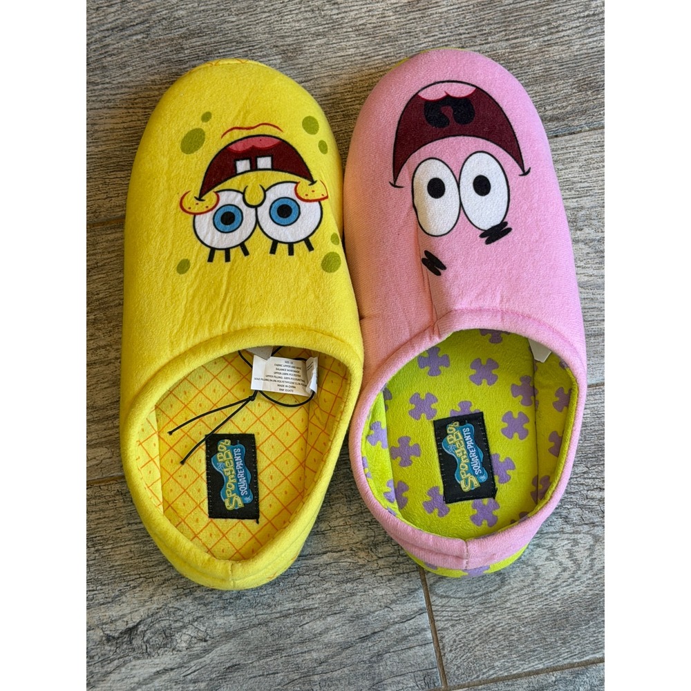 SpongeBob SquarePants Patrick Star Clop Slippers Size 13 NWT Adult Slip On Shoes